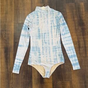 Acacia Ehukai Full Piece One Piece Swimsuit Shibori Blue Size Small